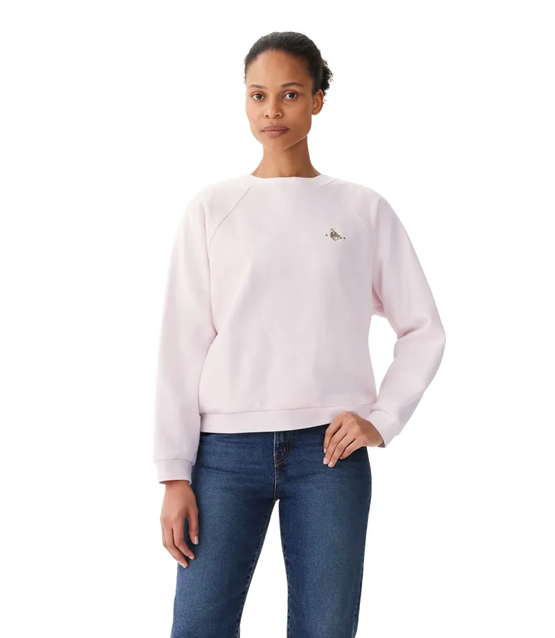 RM Williams Buck Easy Crew Jumper Pink-1